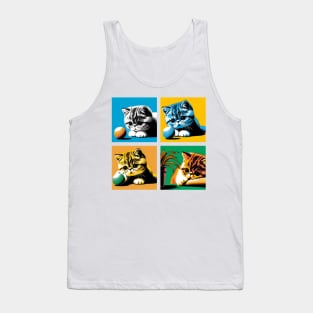 Exotic Shorthair Pop Art - Cute Kitties Tank Top